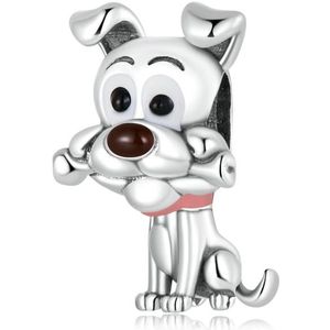 S925 Sterling zilveren schattige hond kralen DIY armband ketting accessoires