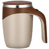 Elektrische roeren cup Milkshake Koffie roeren cup  capaciteit: 401-500ml (Bruin)