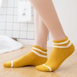 20 Pairs College Wind gestreepte boot sokken vrouwen casual leuke sokken (geel)
