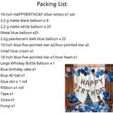 Ronde ballonnen romantisch voorstel lay-out thema ballon decoratie set  stijl: Blauw B