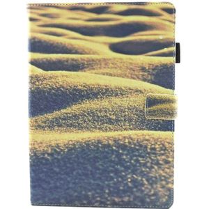 iPad Pro 10.5 inch horizontaal Zand woestijn patroon PU leren Flip Hoesje met houder  slaap / ontwaak functie en opbergruimte voor pinpassen & pen