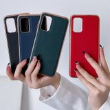 Voor Samsung Galaxy A53 5G Echt Leer Luolai Serie Nano Galvaniseren Telefoon Case (Donkerblauw)