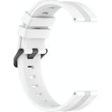 Voor Garmin Venu SQ 20 mm concave gestreepte siliconen horlogeband