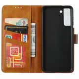 Voor Samsung Galaxy S30 Kalf texture Double Fold Clasp Horizontale Flip Lederen case met Photo Frame & Holder & Card Slots & Wallet(Groen)