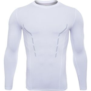 SIGETU Men Sport Ademende Fitness Wear (kleur:witte maat:XXL)