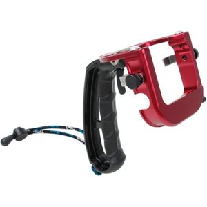 TMC P4 Trigger Handheld Grip CNC metalen Stick Monopod bevestiging voor GoPro HERO4 /3+(rood)