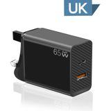 GaN PD48W Type-C PD3.0 + USB3.0 notebookadapter  Britse stekker