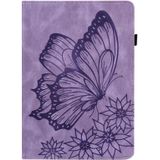 Voor Samsung Galaxy Tab S2 9.7 T810/T815 Big Butterfly Lederen Tablet Case (Purple)