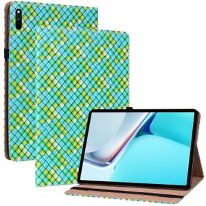Voor Huawei MatePad 11 2021 Kleur Weave Lederen Tablet Case met Houder