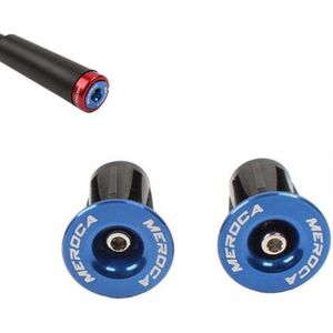 8 PCS MEROCA Mountain Bike Uitbreiding Lock Bar Plug Road Bike Fiets bar plug end cover  kleur: blauw