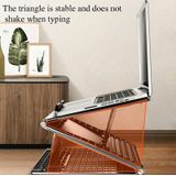 N5Laptop StandPortabledouble-layerMulti-GearAdjustmentOphogingFoldingPlasticwarmteafvoerBeugel(Elegantzwart)