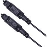 1m EMK OD2.2mm Digital Audio Glasvezel Kabel Plastic Speaker Balance Cable(Zwart)