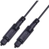 1m EMK OD2.2mm Digital Audio Glasvezel Kabel Plastic Speaker Balance Cable(Zwart)