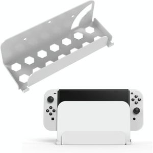 Voor Switch OLED Game Console JYS Muur Opknoping Houder Beugel(Wit)