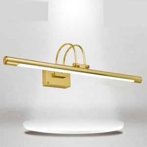 LED spiegel koplamp waterdicht draaibare ijzeren kunst acryl badkamer wasruimte indoor muur licht  AC 110-240V  uitstralend kleur: warm wit  lengte: 41cm 6W (goud)