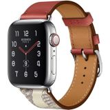 Voor Apple Watch 3 / 2 / 1 Generatie 42mm Universal Silk Screen Psingle-ring Watchband (Rood)