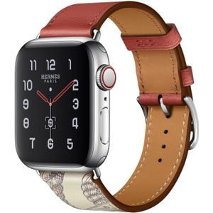 Voor Apple Watch 3 / 2 / 1 Generatie 42mm Universal Silk Screen Psingle-ring Watchband (Rood)