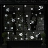Creatieve venster glazen deur verwisselbare kerst Festival muur sticker Decoretion (sneeuwvlok)