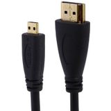 Micro HDMI naar HDMI 19 Pin kabel  1.4 Versie  Lengte: 1.5m(zwart)