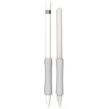 Stylus Touch Pen Siliconen Beschermkap voor Apple Potlood 1/2 (Melkgrijs)