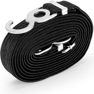 2 stks Motorfiets Fiets Trunk Bundel Tape Pull Goods Straps Elastische Touw Rubber Band Bagage Touw  Kleur: 3M (Zwart)