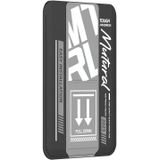 Voor iPhone 14 Pro Mutural Chuncai-serie magnetische houder kaartsleuf (zwart grijs)