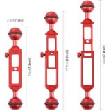 PULUZ 7.9 inch 20cm verstelbare aluminiumlegering Dual ballen arm met 1/4 draad  kogeldiameter: 25 mm