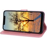 Rose relif horizontale Flip PU lederen draagtas voor Xiaomi Pocophone F1  met houder & kaartsleuven & portemonnee (Rose goud)