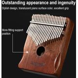 17 Tone Acacia Wood Thumb Piano Kalimba Muziekinstrumenten (Brown-Butterfly)