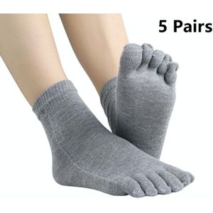 5 paren gebreide comfort vijf-toed sokken mannen splitste neus sokken