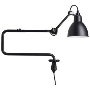 Klassieke verstelbare moderne industrile lange swing arm wand lamp met LED lichtbron (zwart)