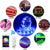 10M 600 LED's Bluetooth Suit Smart Music Sound Control Light Strip Waterdicht 5050 RGB Kleurrijke Sfeer LED Licht strip met 24-toetsen afstandsbediening (EU Plug)