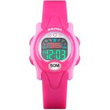 SKMEI 1478 multifunctionele kinderen digitaal horloge 50m waterdichte sport horloge (roze rood)