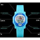 SKMEI 1478 multifunctionele kinderen digitaal horloge 50m waterdichte sport horloge (roze rood)