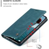 Voor Samsung Galaxy A12 CaseMe 013 Multifunctioneel Horizontaal Flip Lederen Hoesje met Houder > Kaartsleuf > Portemonnee (Blauw)