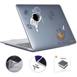 Voor MacBook Air 13.6 A2681 ENKAY Hat-Prince 3 in 1 Spaceman Pattern Laotop Beschermende Crystal Case met TPU Keyboard Film/Anti-stof Pluggen  Versie: EU (Spaceman No.3)