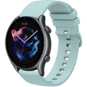 Voor Amazfit GTR 3 Pro 22 mm effen kleur zachte siliconen horlogeband