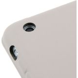 3-vouw Naturally Treated lederen Smart hoesje met slaap / wekker functie & houder voor iPad mini 1 / 2 / 3 (grijs)