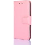 Crystal Texture Horizontale Flip Lederen Case met Houder & Card Slots & Portemonnee voor iPhone 8 Plus & 7 Plus (Pink)