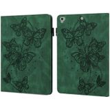 Relif Butterfly Pattern Horizontal Flip Leather Tablet Case voor iPad 9.7 (2018/2017) / Air 2 / Air