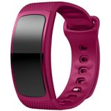Voor Samsung Gear Fit2 Pro siliconen vervangende riem horlogeband  maat: L (paars)