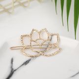 2 PC'S mode vrouw haaraccessoires driehoek Hair clip PIN metalen geometrische legering Hairband (twee-ring zilver)