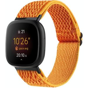 Voor Fitbit Versa 4 / Sense 2 Universal Wave Nylon horlogeband