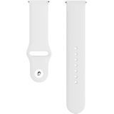 Voor Galaxy Watch Active 2 Smart Watch Solid Color Siliconen polsband horlogeband  grootte: L(Wit)