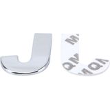 Auto voertuig Badge embleem 3D Engels brief J zelfklevend Sticker sticker  grootte: 4.5 * 4 5 * 0 5 cm