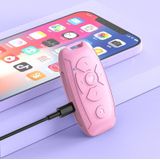 S86 Autosleutel Vorm Multifunctionele Bluetooth Selfie Video Afstandsbediening (Pink)