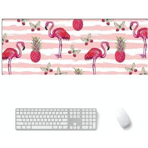 900x400x4mm Office Learning Rubber Mouse Pad Table Mat (1 Flamingo)