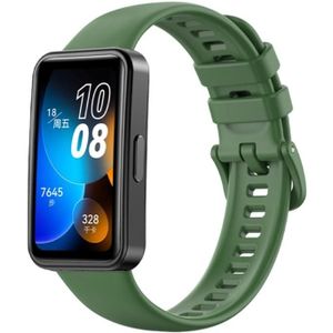 Voor Huawei Band 8 16 mm effen kleur siliconen vervangende horlogeband