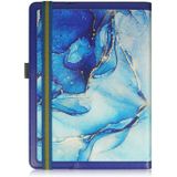 Voor 10 inch Marmeren Patroon Stiksel Lederen Tablet Case(Blauw)