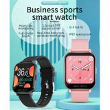 MT28 1 54 inch TFT-scherm IP67 Waterproof Business Sport Siliconen Strip Smart Watch  Support Sleep Monitor / Hartslagmeter / Bloeddrukmeter (Rose Gold)